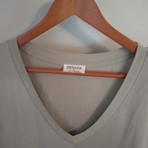 Luxe Fabric Tee by Zenana, Light Sage, size L